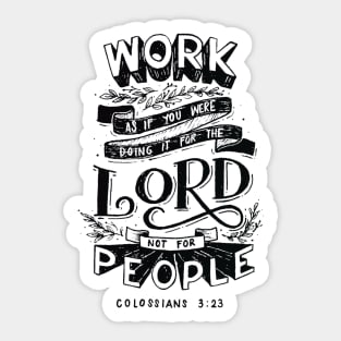 Colossians 3 23 Bible Verse Sticker